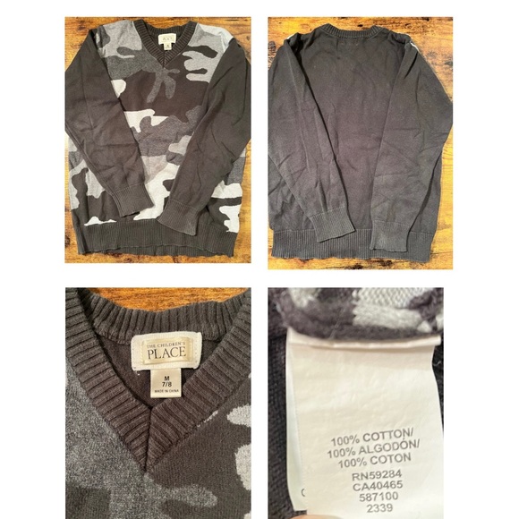 3 items - 1 sweater, 1 sweatshirt, 1 button down shirt - Picture 2 of 5